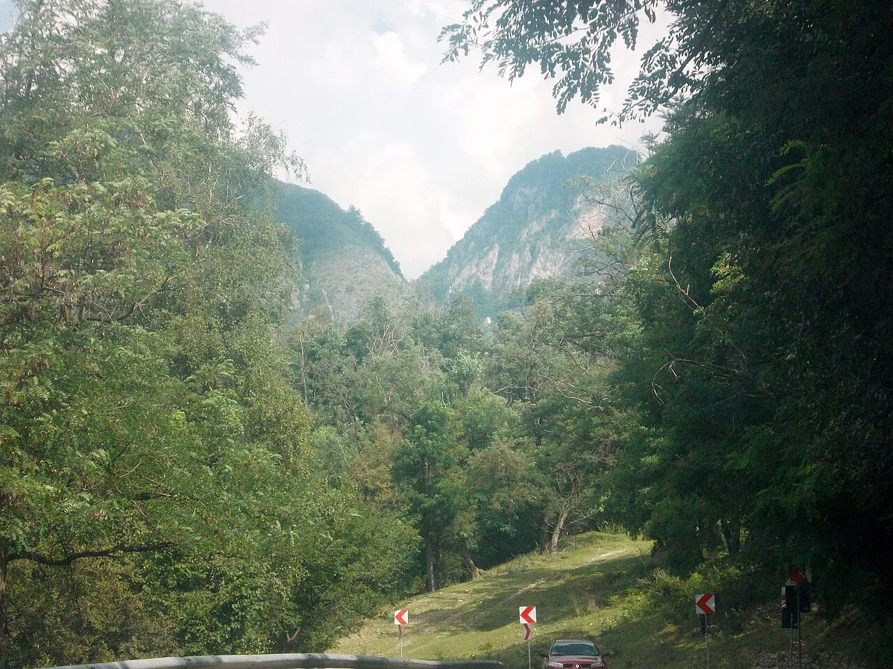Wooded gorge near Baia de Fier.