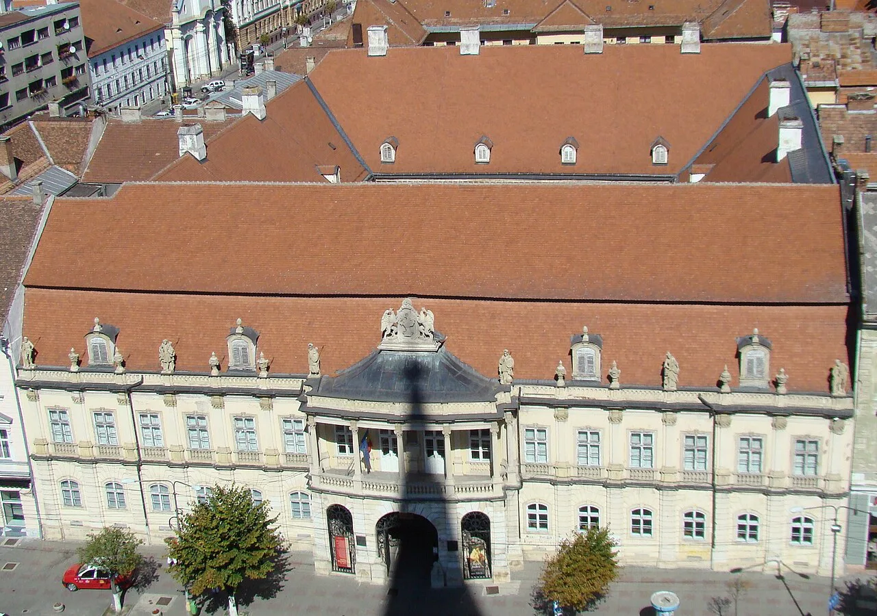 The Bánffy Palace seen from above, Cluj-Napoca.