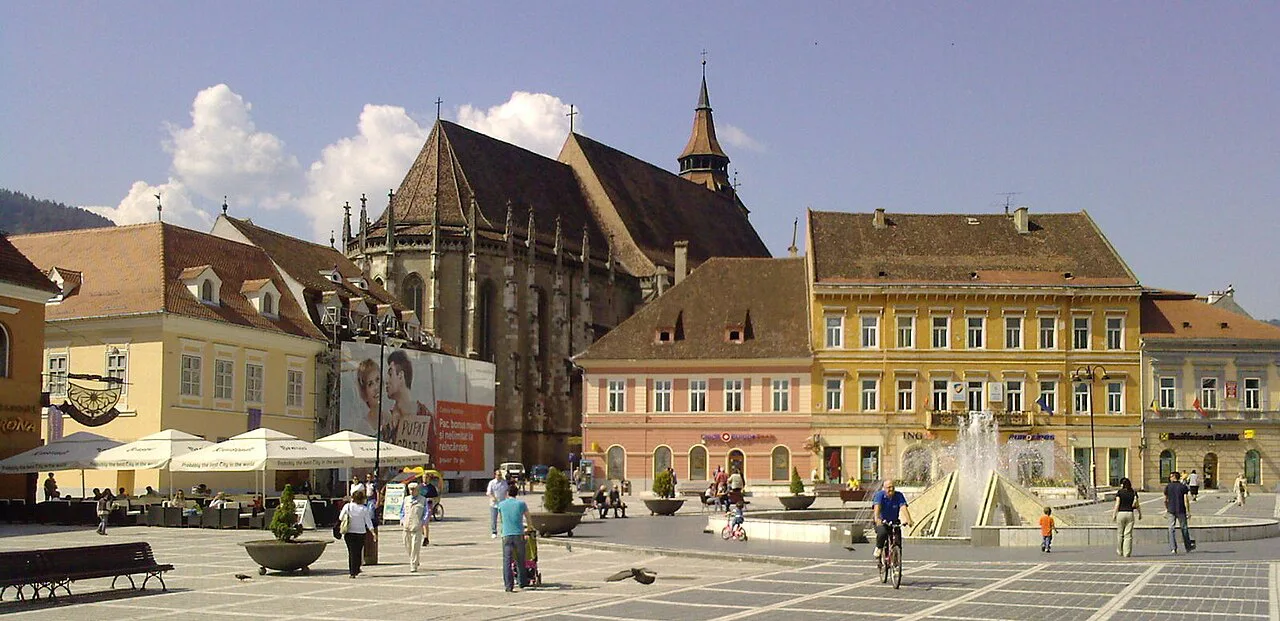 Piața Sfatului and the Black Church, Brașov.