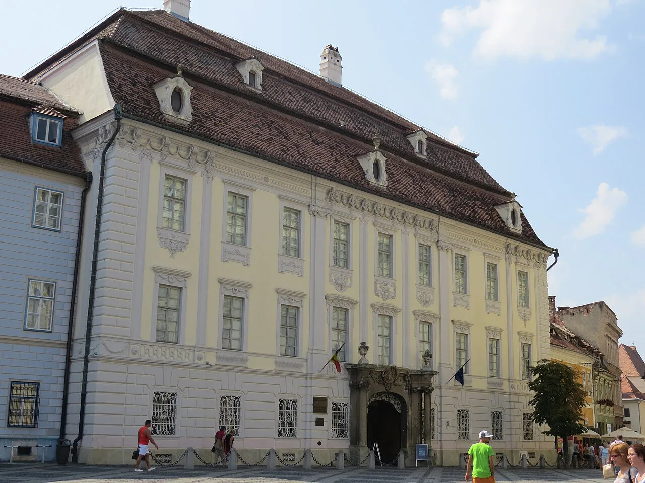 The Brukenthal Palace, now the Brukenthal National Museum, Sibiu.