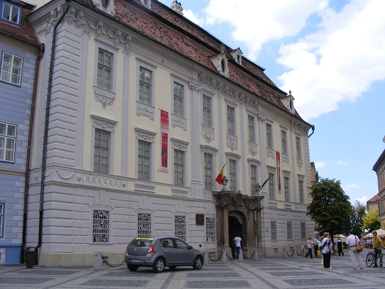The Brukenthal Palace, home of the Brukenthal National Museum, Sibiu.