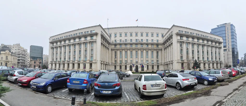 Former Communist Party Headquarters on Revolution Square, Bucharest.