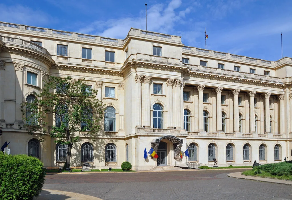 The National Museum of Art of Romania in the former Royal Palace, Bucharest.