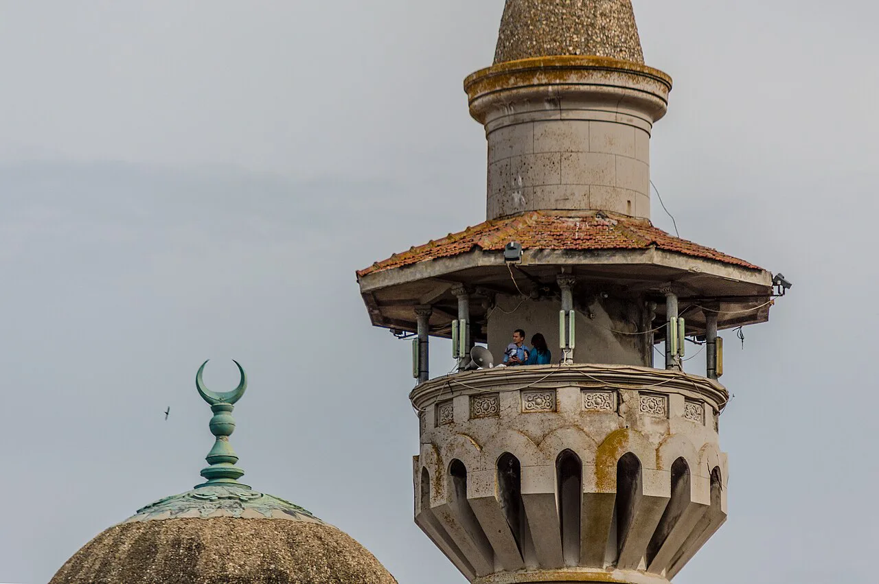 The minaret of the Carol I Mosque, Constanța.