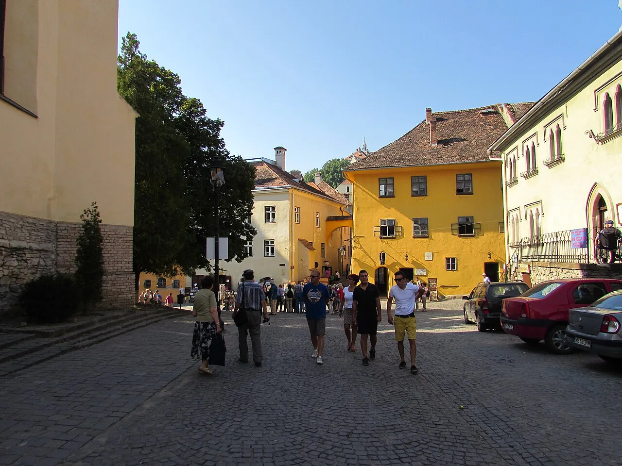 Piața Muzeului in the citadel of Sighișoara.