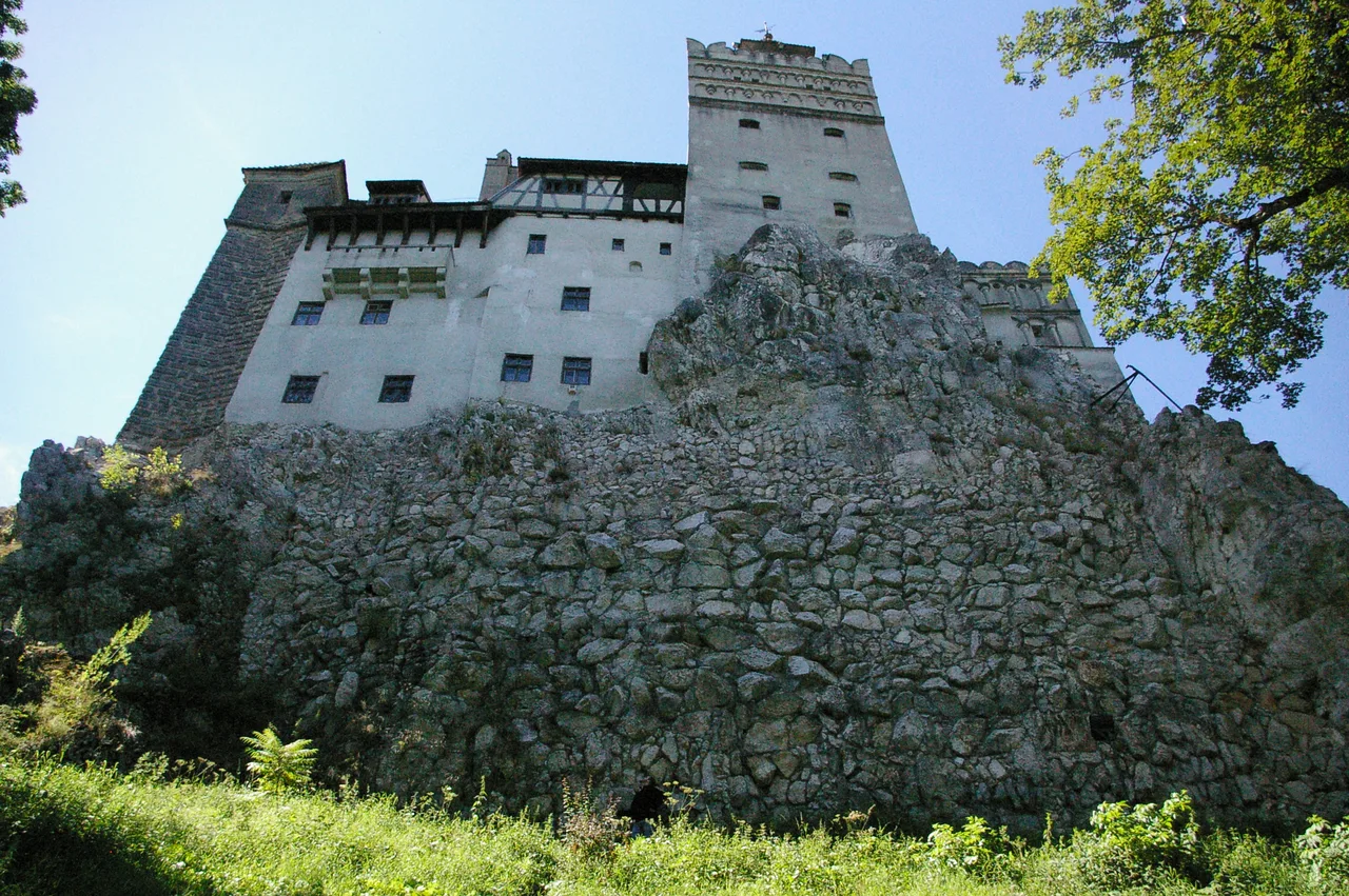 Bran Castle on its rock.