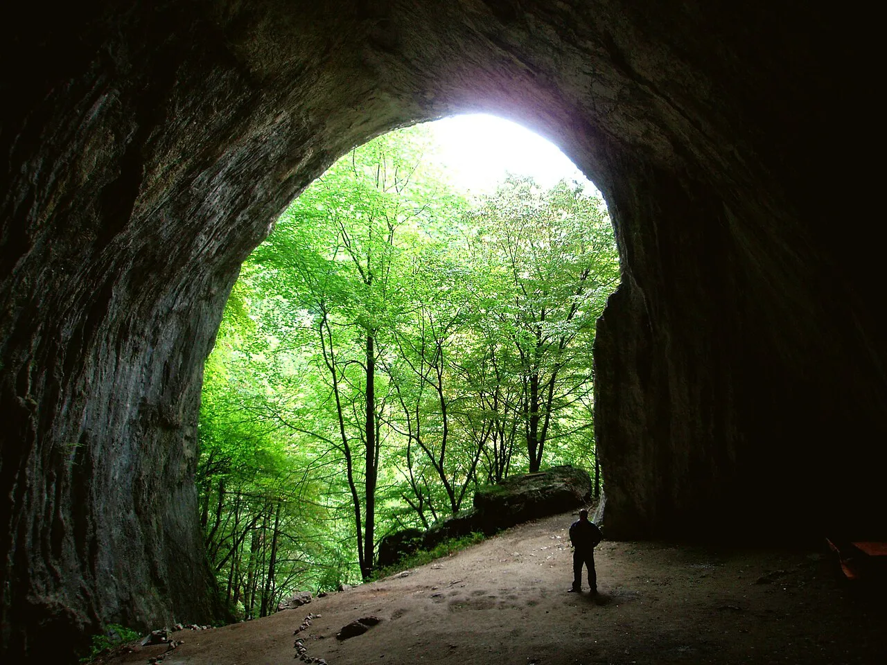 Entrance to Meziad Cave, Bihor County.
