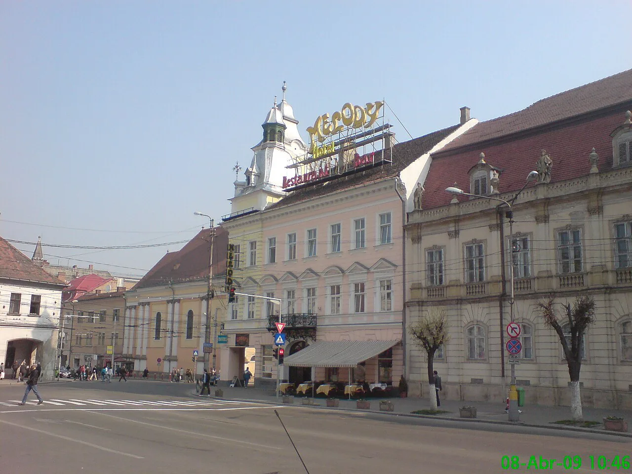 The Melody Hotel on Piața Unirii, Cluj-Napoca.