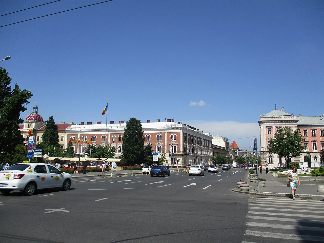 The Financial Palace on Piața Avram Iancu, Cluj-Napoca.