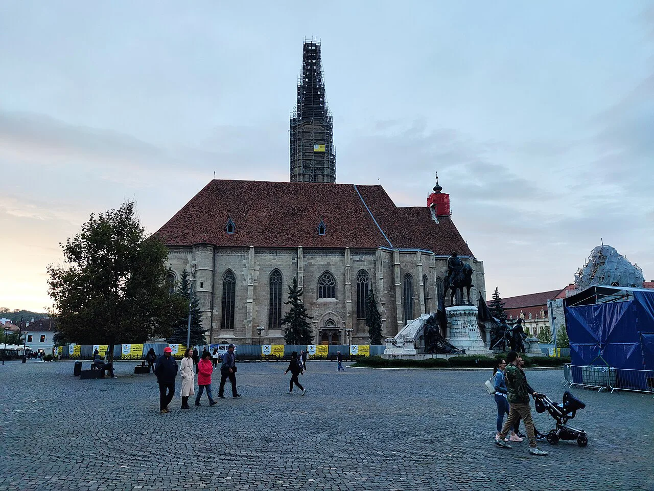 St Michael's Church on Piața Unirii, Cluj-Napoca.