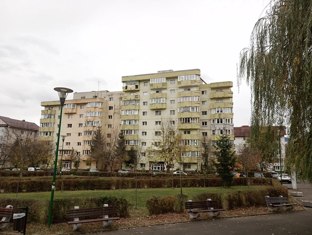 Communist-era apartment blocks in the Răcădău district, Brașov.