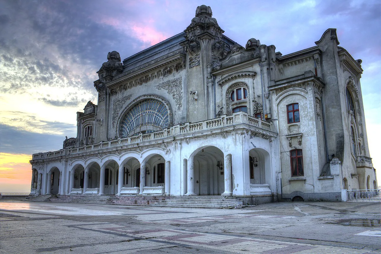 Constanța Casino at sunrise.