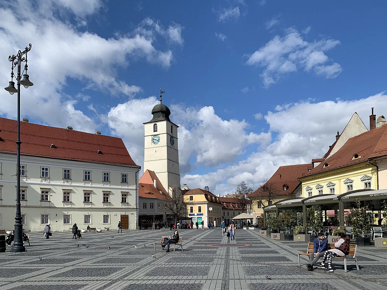 Piața Mare and the Council Tower, Sibiu.