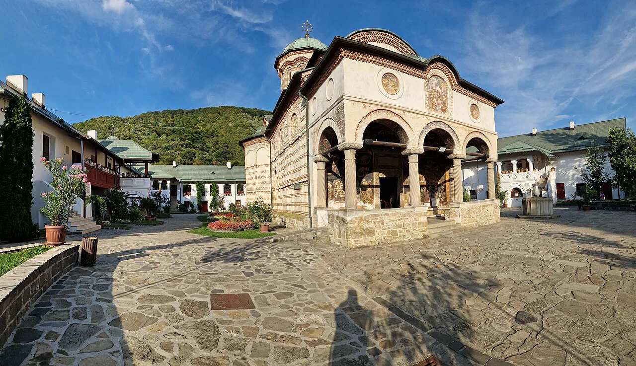 The Holy Trinity church in the courtyard of Cozia Monastery.