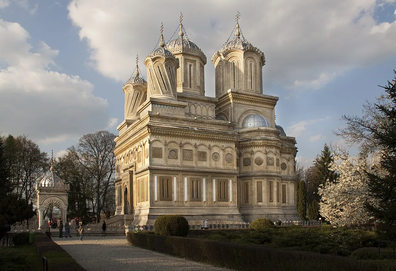 The Episcopal Cathedral of Curtea de Argeș Monastery.