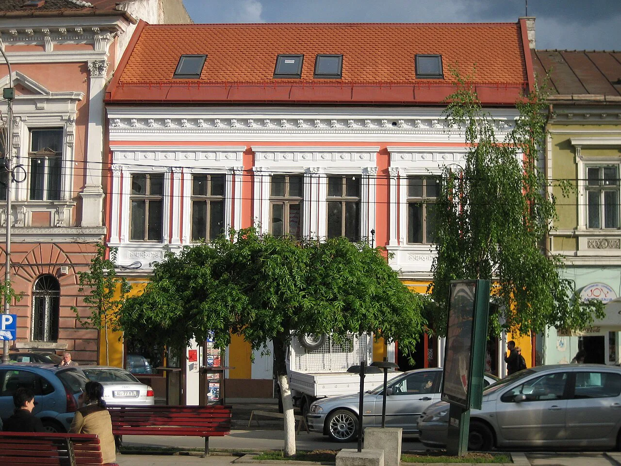 Buildings on Bulevardul Eroilor in Cluj-Napoca.