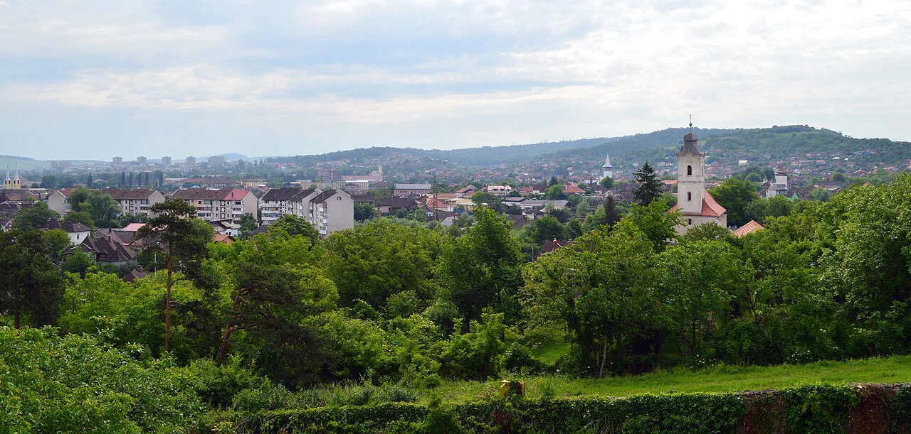 Hunedoara seen from Corvin Castle.