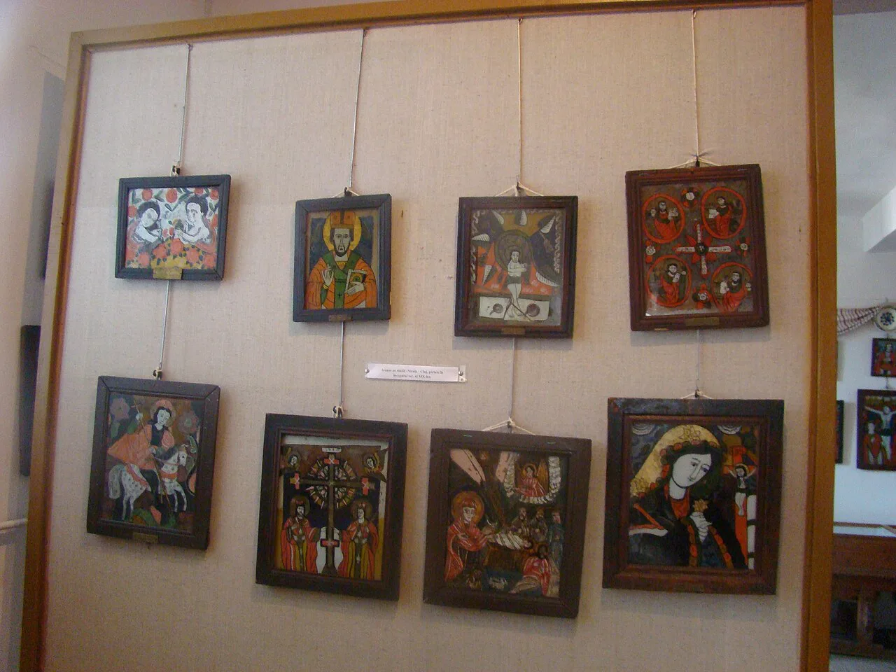 Icons on glass at the Zosim Oancea Museum, Sibiel.