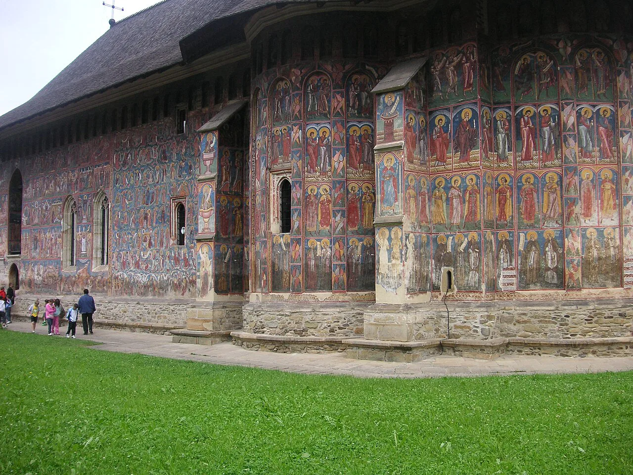 Painted church of Moldovița Monastery.