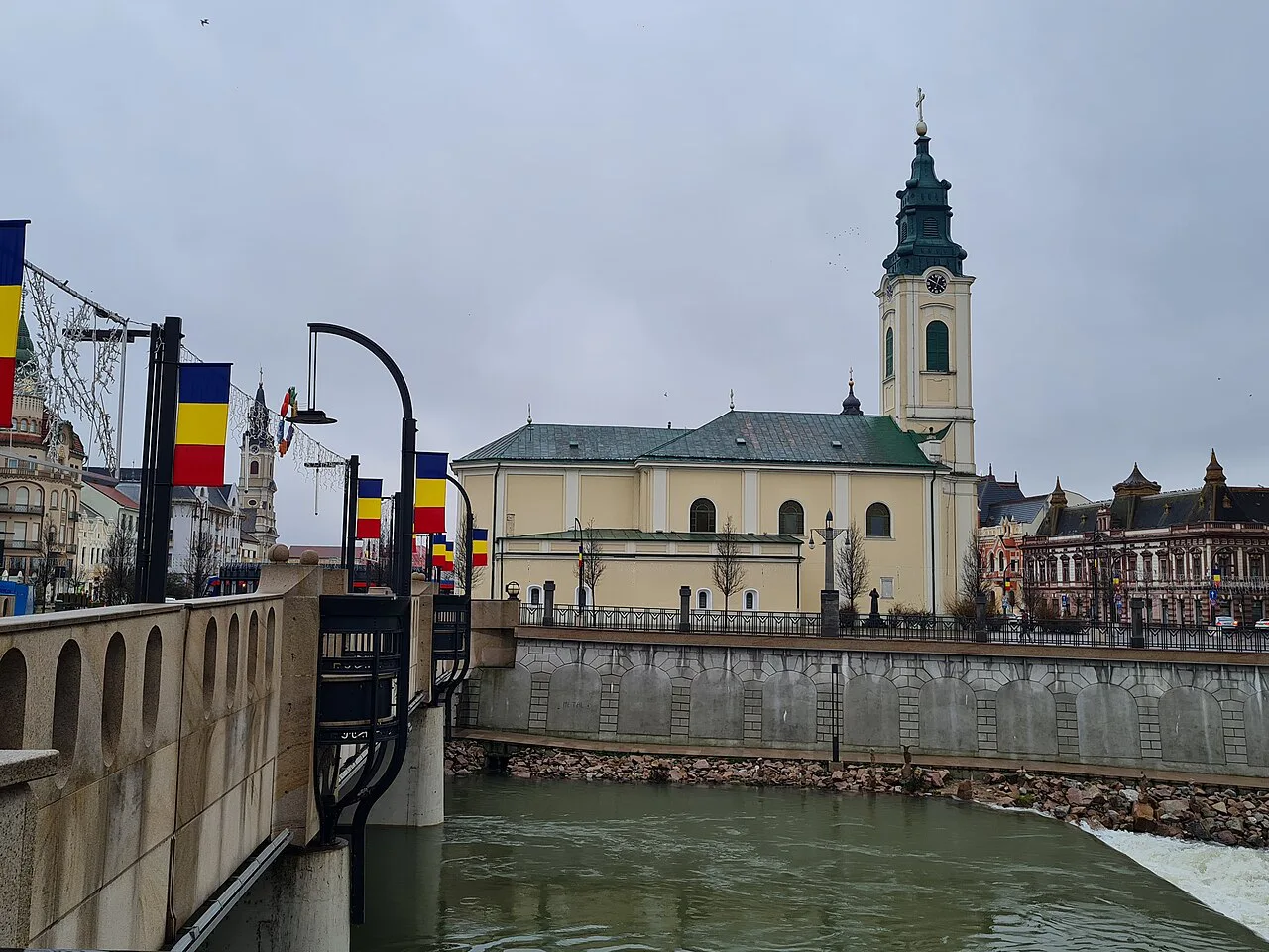 The Moon Church beside the Crișul Repede in Oradea.