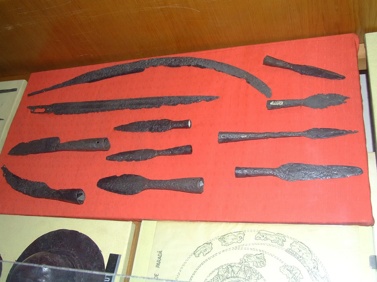 Dacian weapons in the National Museum of Transylvanian History, Cluj-Napoca.