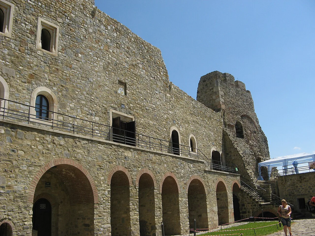 Walls of Neamț Citadel.