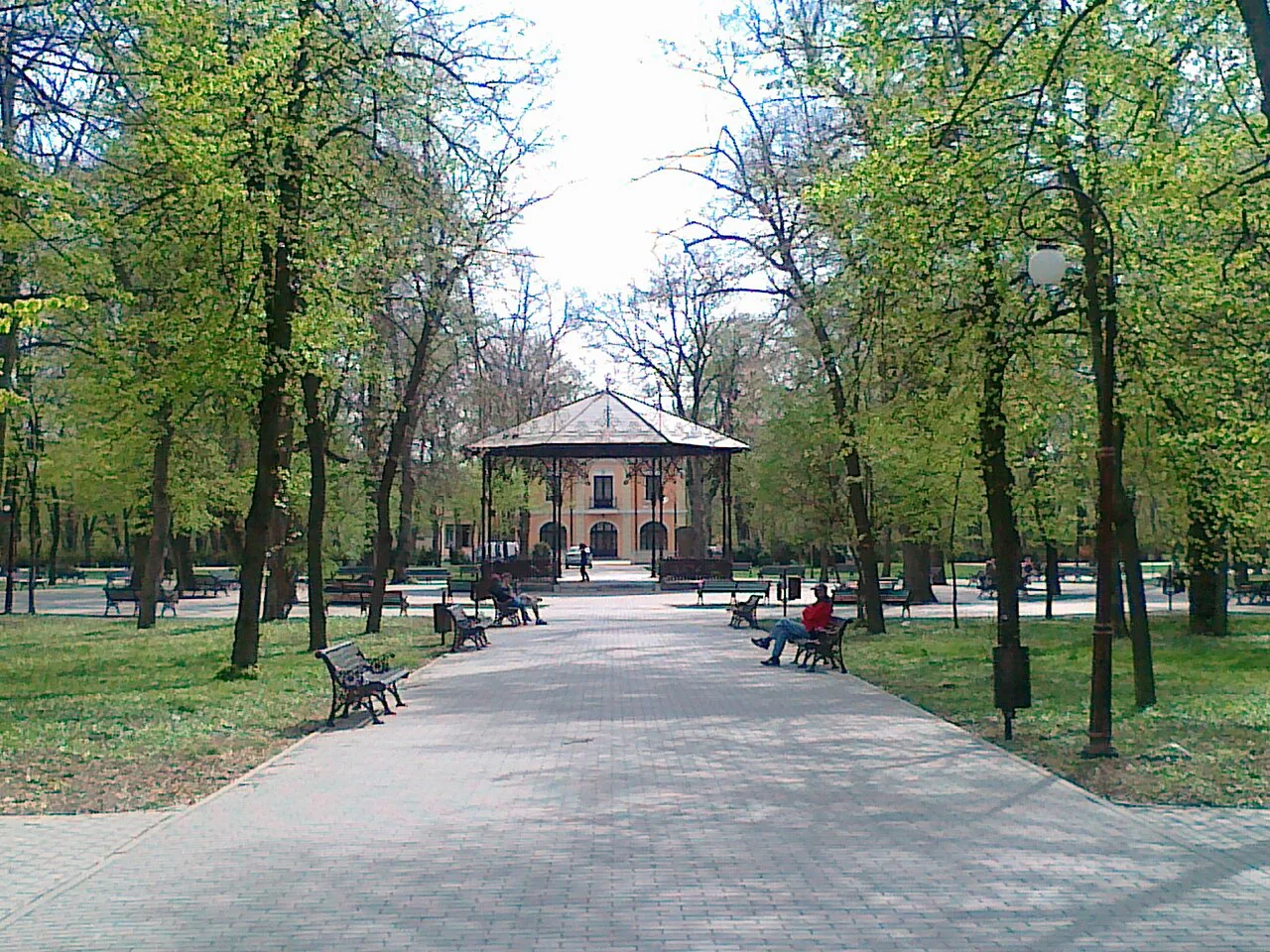 The bandstand in Nicolae Romanescu Park, Craiova.