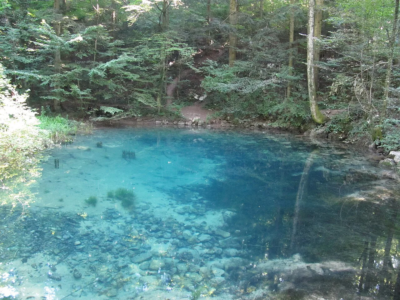 Ochiul Beiului lake in the Cheile Nerei–Beușnița National Park.
