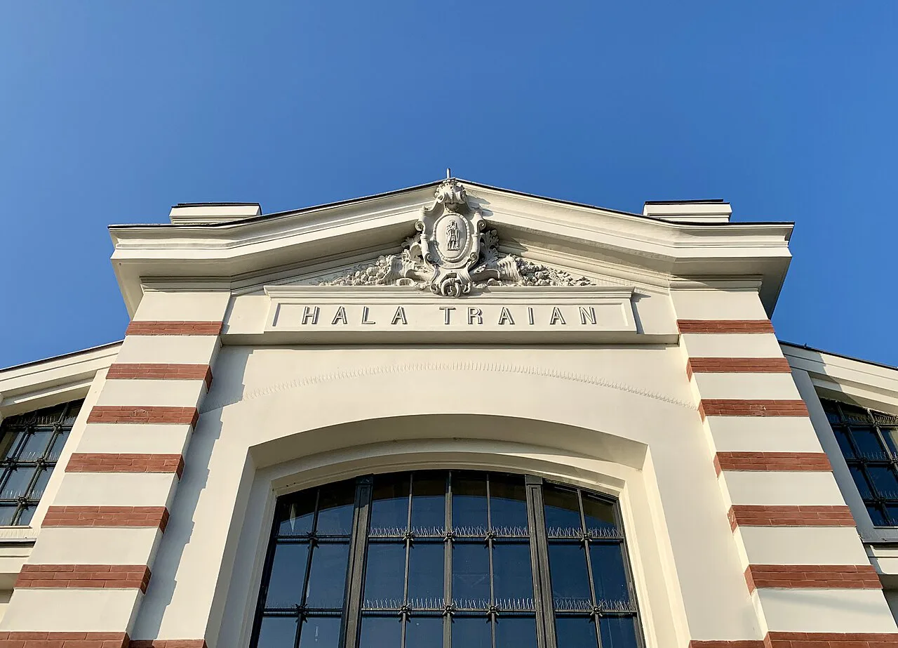 Hala Traian market hall on Calea Călărașilor, Bucharest.
