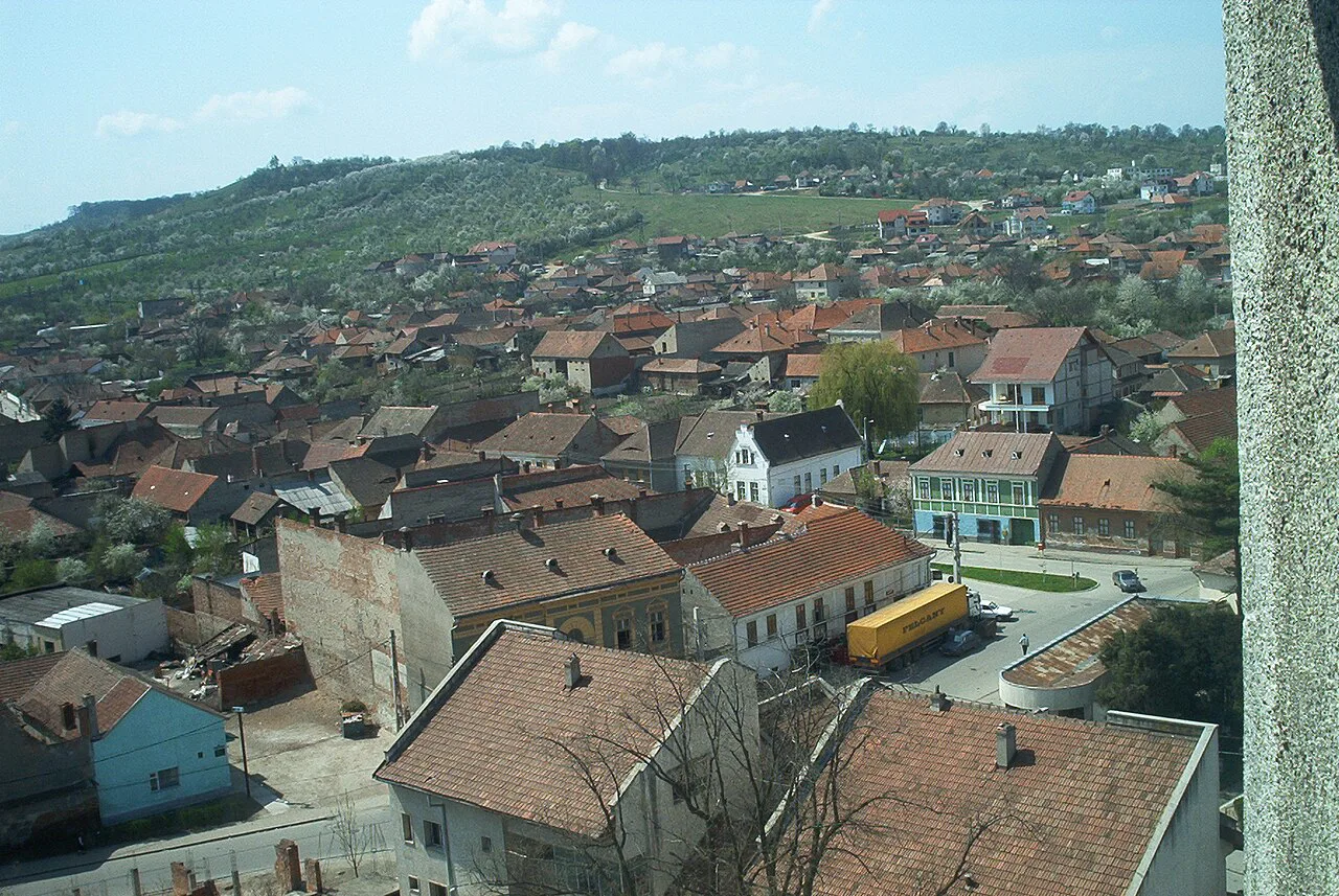 View over the rooftops of Orăștie.