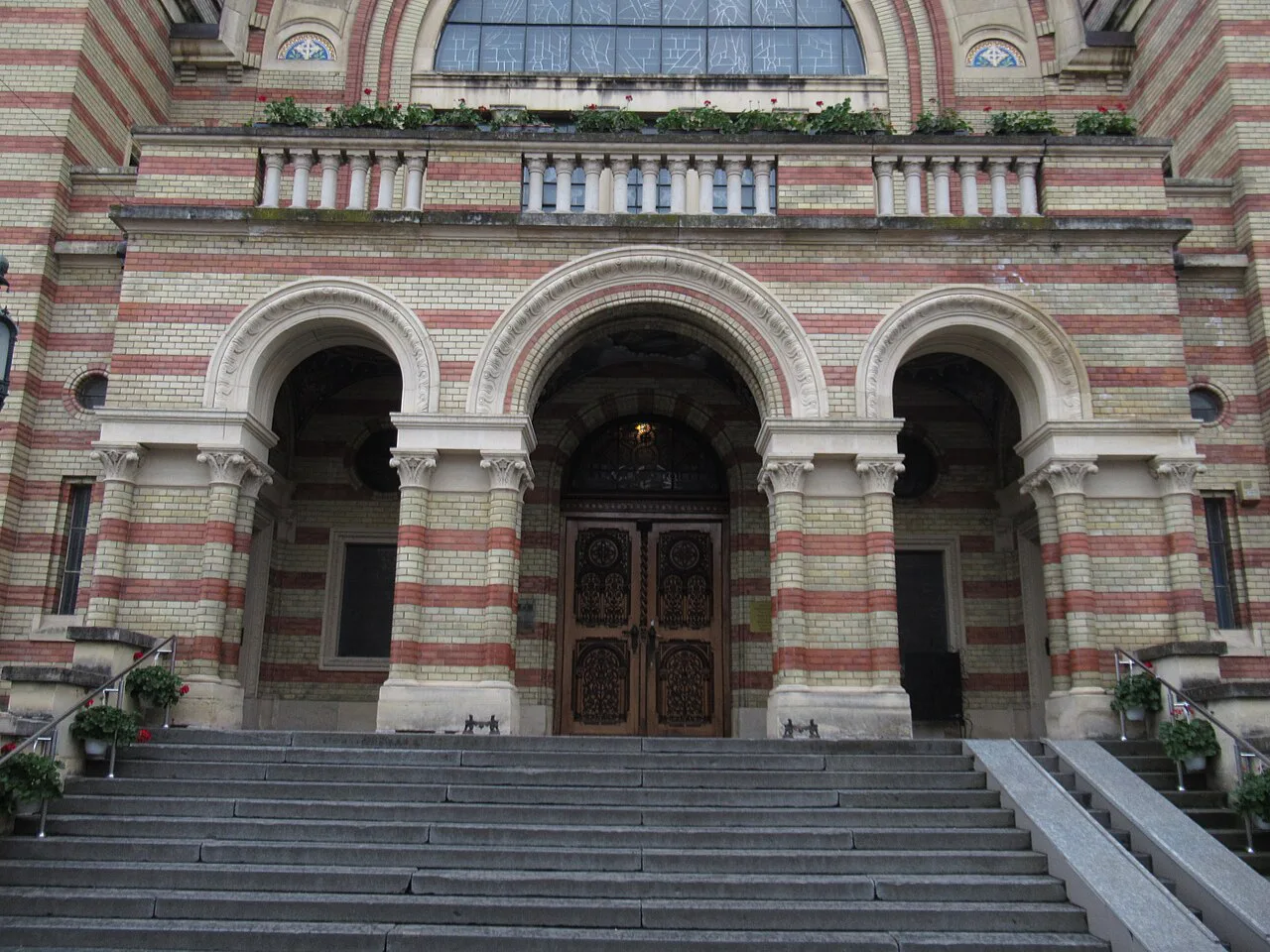 The entrance of the Orthodox Cathedral, Sibiu.