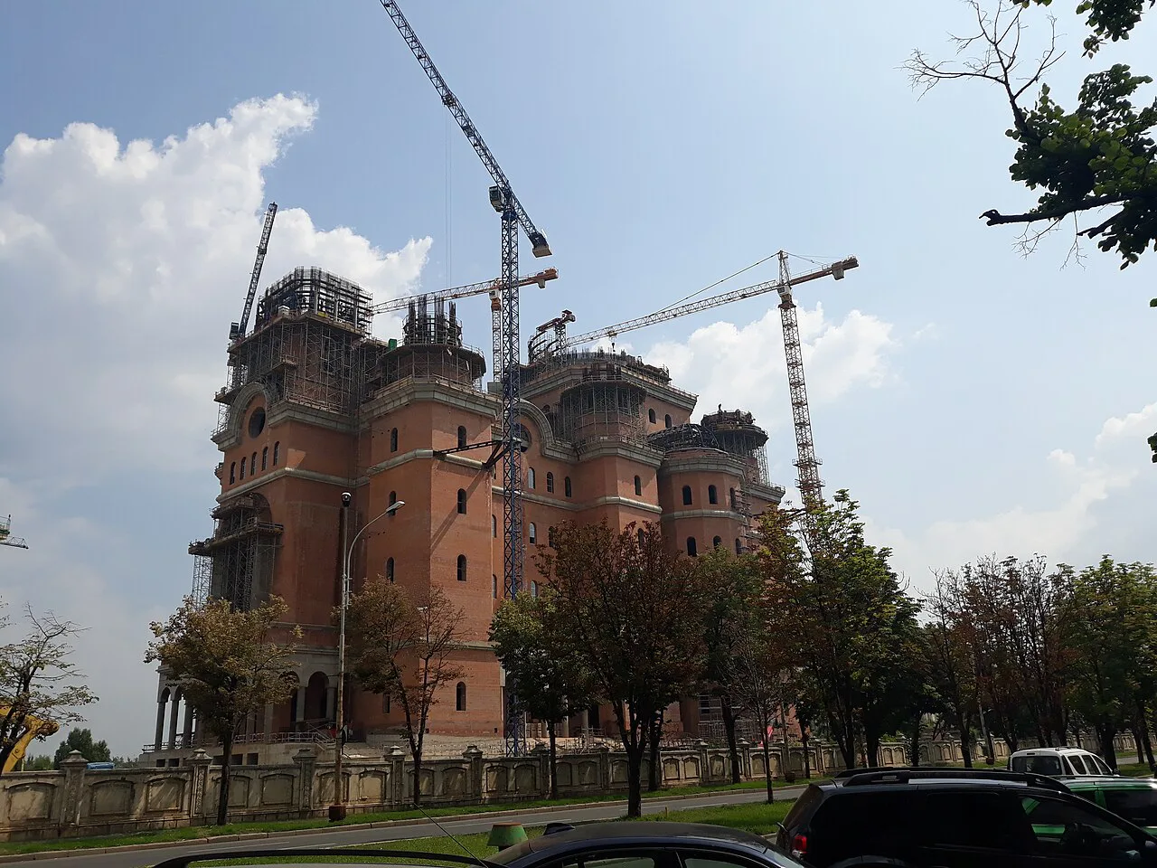 The People's Salvation Cathedral under construction, Bucharest.
