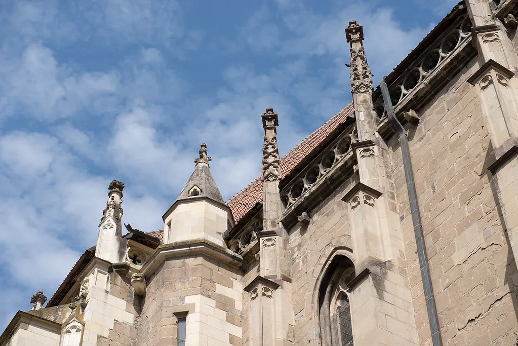 Gothic buttresses of the Black Church (Biserica Neagră), Brașov.