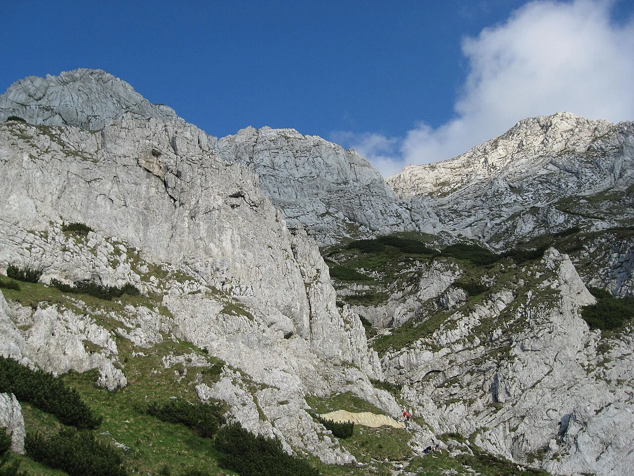 The middle ridge of the Piatra Craiului Mountains.