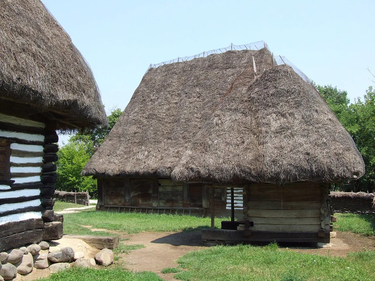 Houses from Șurdești at the Village Museum in Bucharest.