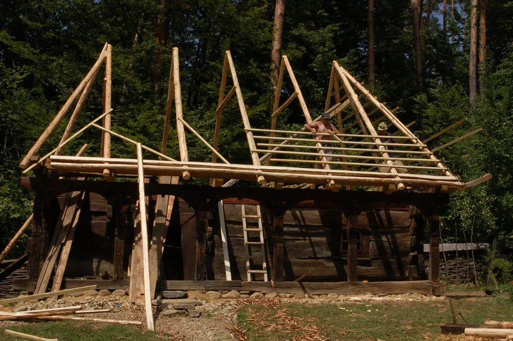 A Maramureș house at the ASTRA open-air museum, Sibiu.