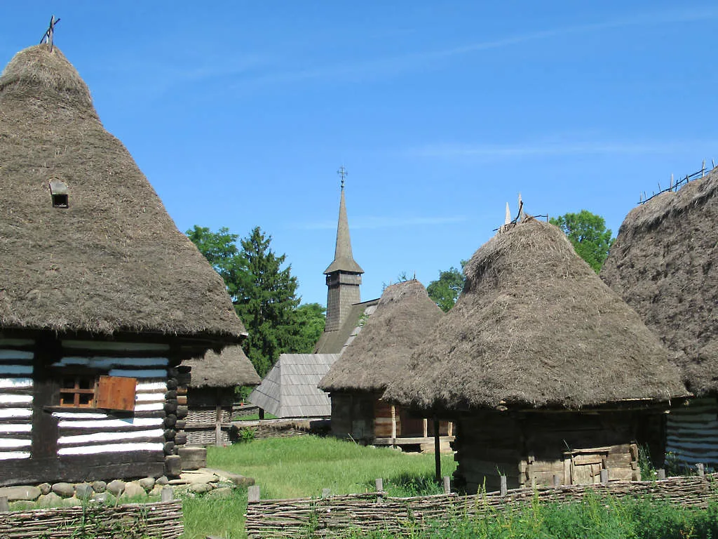 Eighteenth-century Maramureș household at the Village Museum, Bucharest.