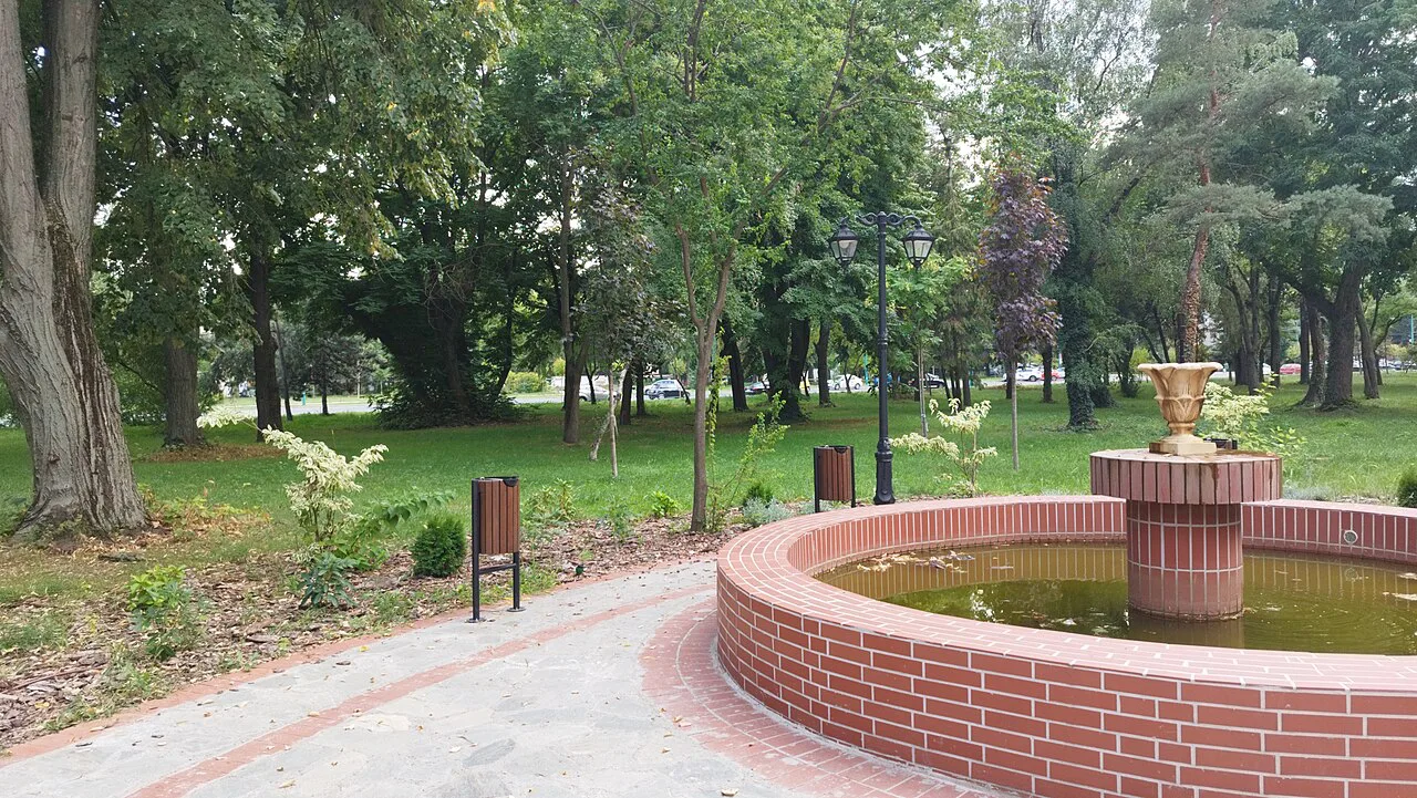 A fountain in Parcul Civic, Timișoara.