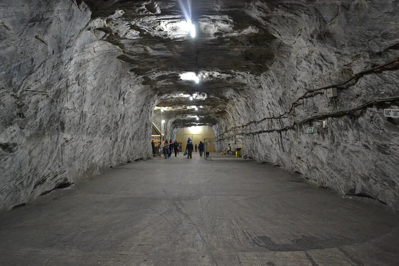 Underground gallery of Salina Târgu Ocna.