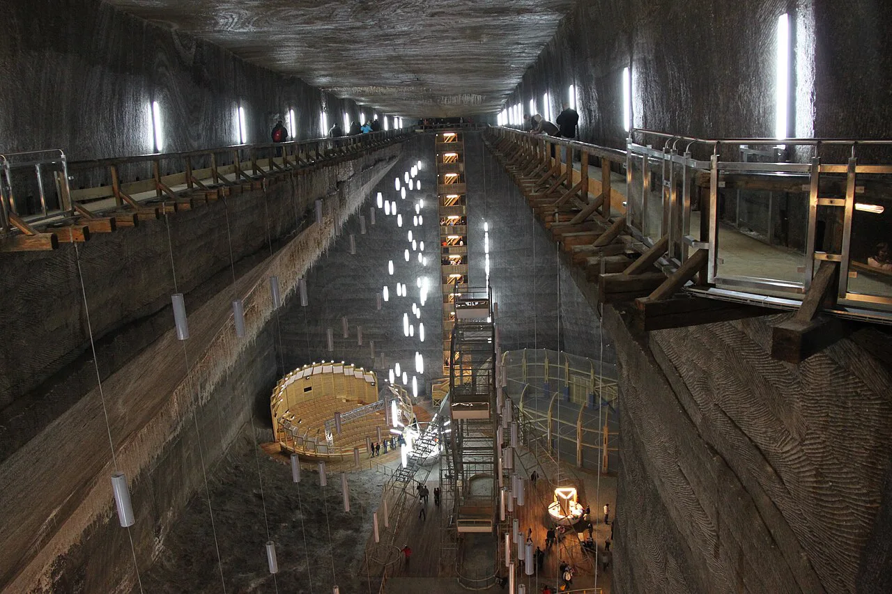 Rudolf Mine chamber with its Ferris wheel at Salina Turda.