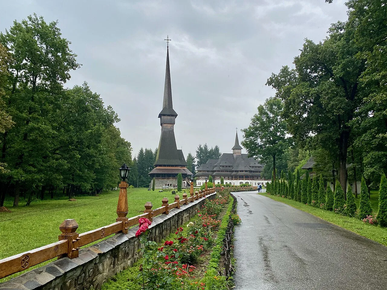 The wooden church of Săpânța-Peri Monastery.