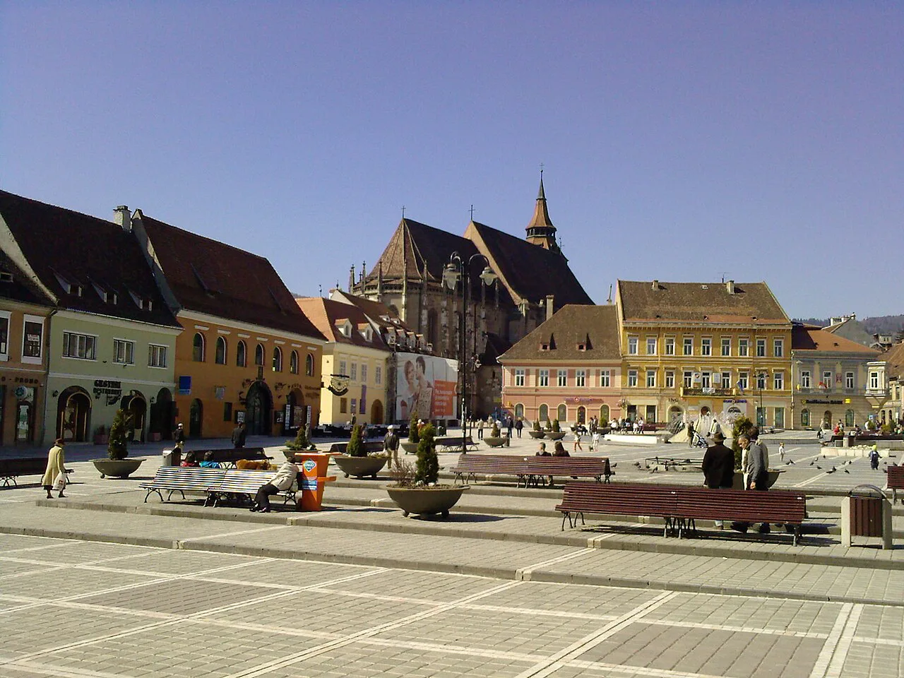 Piața Sfatului and the Black Church, Brașov.