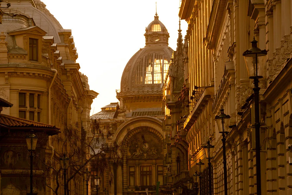 Belle Époque buildings in central Bucharest.