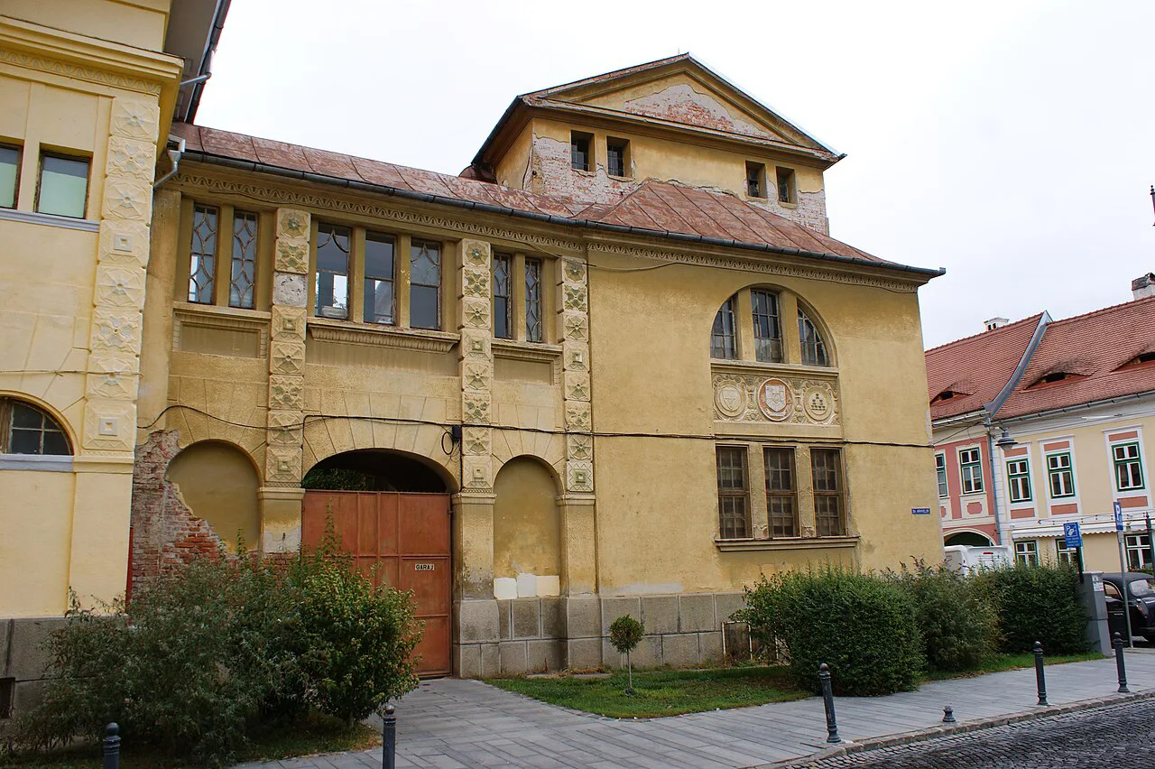 The National Archives building in Sibiu's old town.