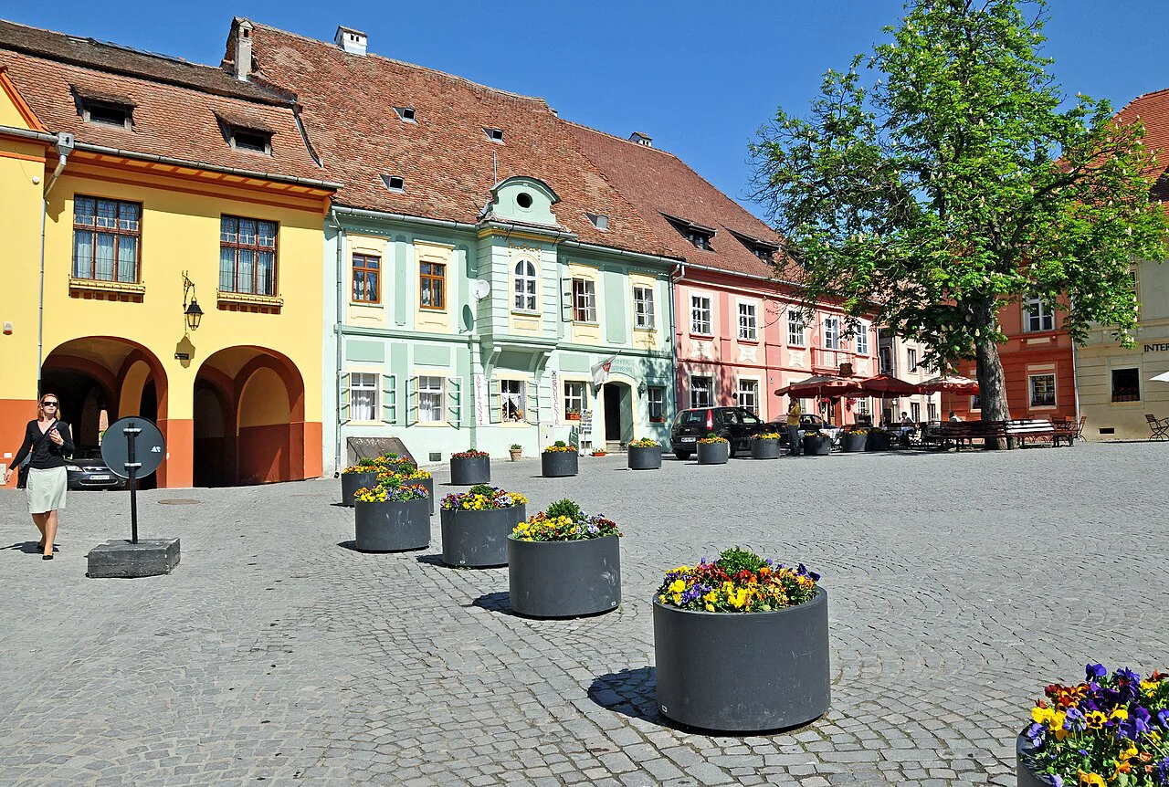 Piața Cetății, Sighișoara.