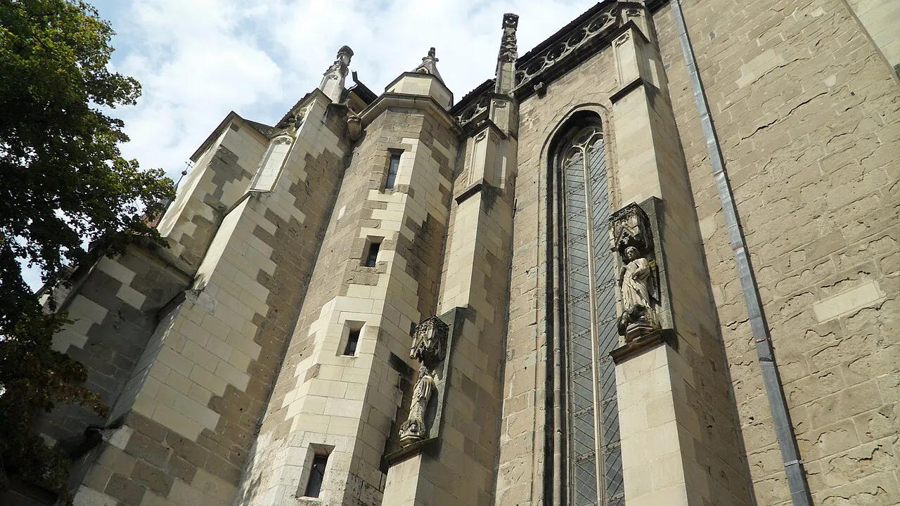 The Gothic south wall of the Black Church, Brașov.