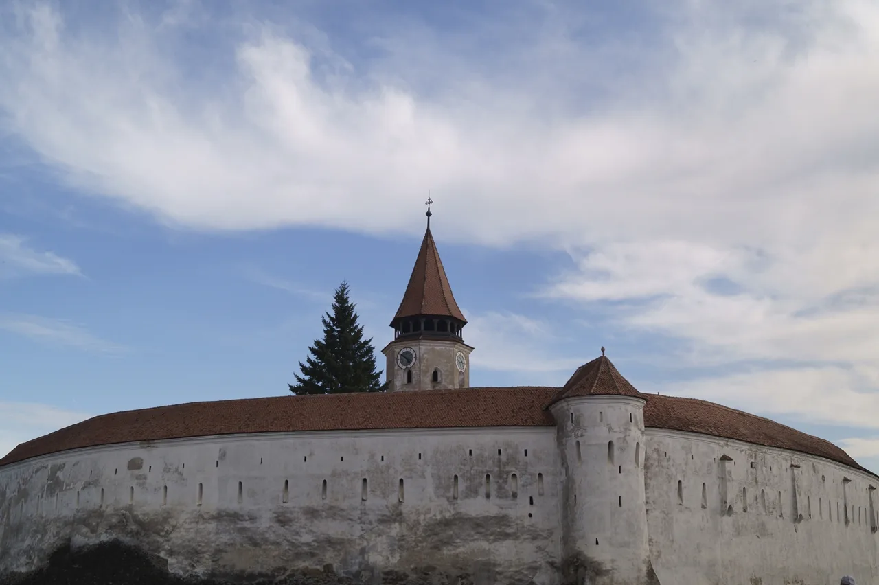 Outer walls of the fortified church in Prejmer.