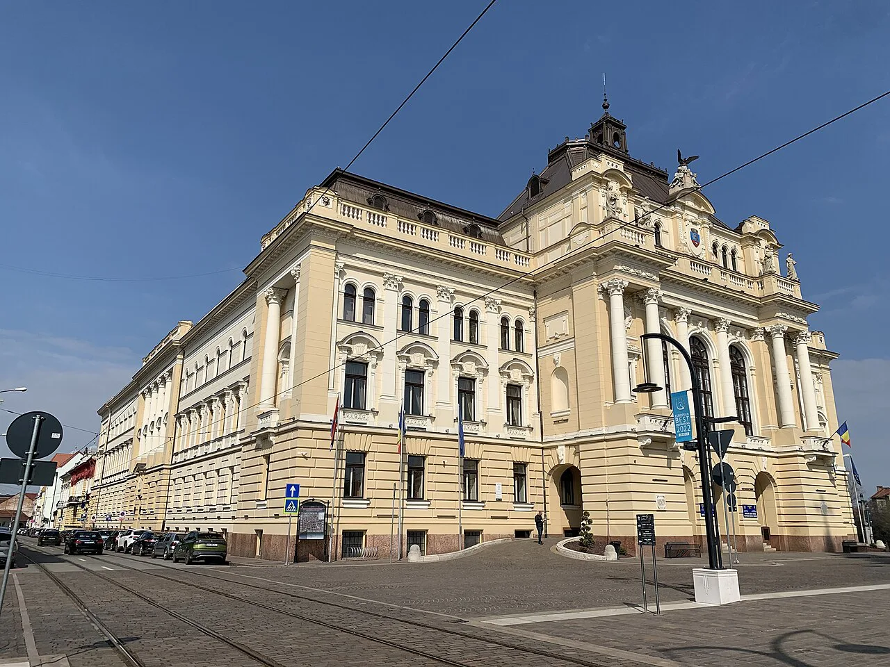 Oradea City Hall (Palatul Primăriei) on Piața Unirii, Oradea.