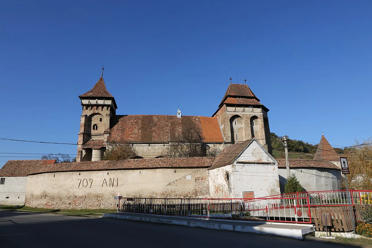 The fortified Lutheran church ensemble in Valea Viilor.