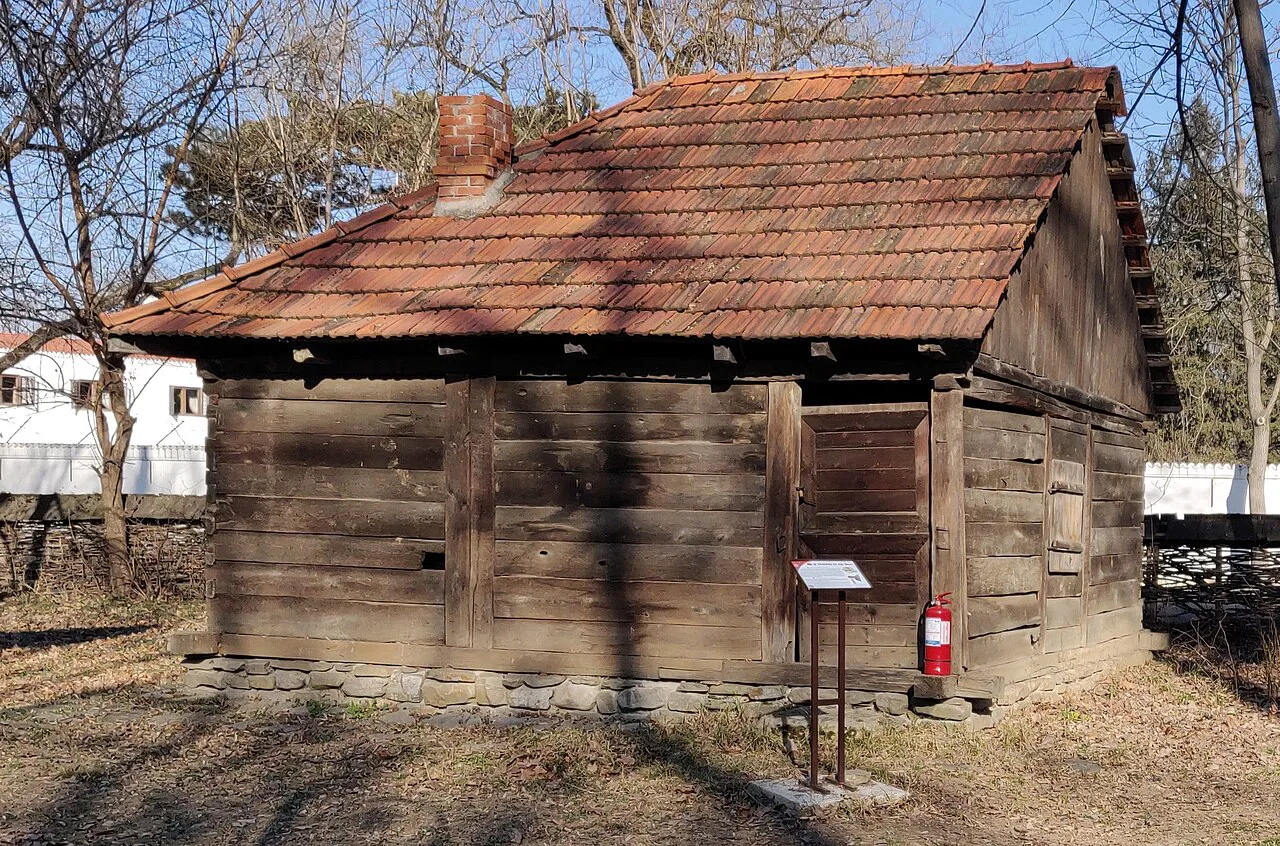 The smithy from Vărzari at the Dimitrie Gusti National Village Museum, Bucharest.
